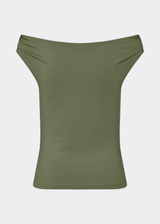 Himamd off-shoulder top - Army Dust