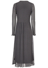 Modström Preloved Fairy print dress - Blue Camel Check