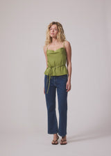 Narcissamd strap top - Grasshopper