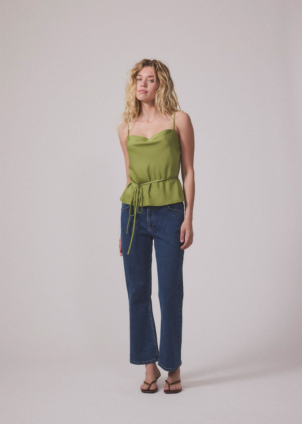 Narcissamd strap top - Grasshopper