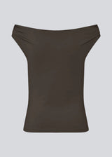 HimaMD off-shoulder top - Seal Brown