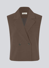 Loose vest with a collar in our classic gale material. Galemd vest is sleeveless and has a front button closure