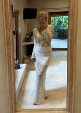 TildeMD ls lace top - Soft White