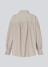 Striped shirt with voluminous sleeves. The BaldvinMD Shirt features a classic collar, concealed button closure, and trendy balloon sleeves with cuffs - a chic and stylish statement top for work and special occasions.