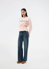 Long-sleeve T-shirt with smocked waist detail. The BariMD LS T-Shirt features a logo on the front, a round neckline, and combines a sporty look with feminine, flattering details - a trendy and effortless everyday favorite.