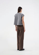 Trendy vest in a wool-look. The BibberMD Vest features a front zip closure, round neckline, and side pockets with flaps and snap buttons – a sleek and chic layering piece that adds a modern, polished touch to the wardrobe.