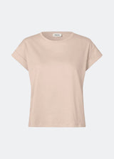 T-shirt in organic cotton with a slightly cropped length. BrazilMD short t-shirt has a rounder neck and rolled up sleeves.