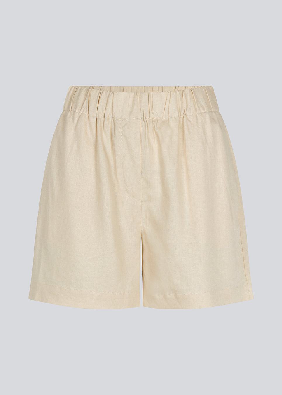Shorts in summer sand in a relaxed fit, wide legs, and an elasticated waistband. DarrelMD shorts are crafted from a linen material. 