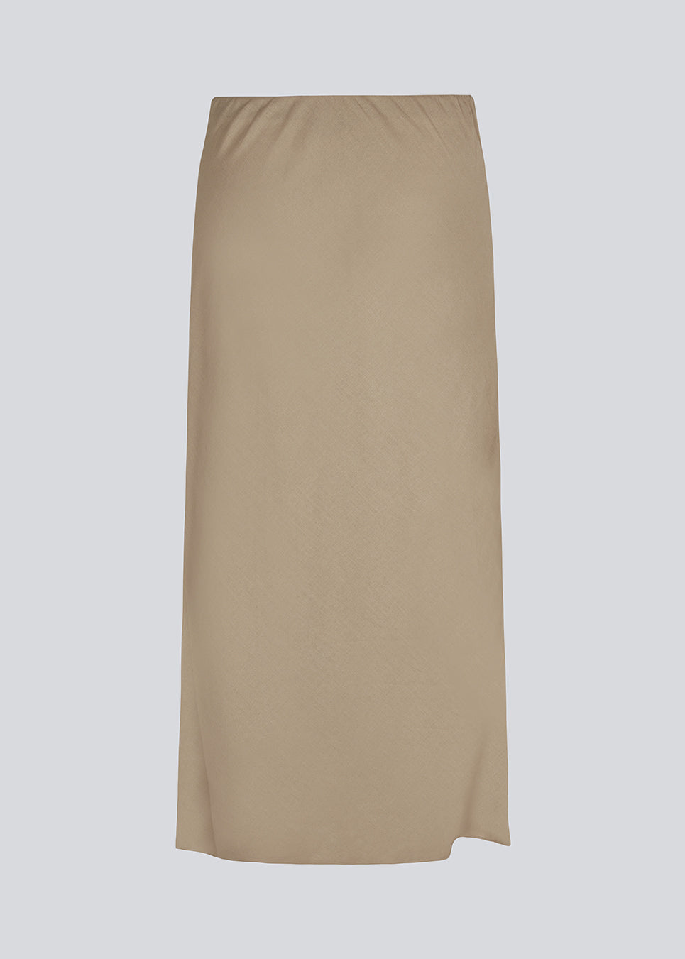 Upgrade your wardrobe with the DarrelMD Long Skirt in Light Brown Linen Blend. This elegant skirt features an elastic waist for a comfortable fit and a relaxed silhouette. Perfect for everyday wear or special occasions, this light brown skirt combines style and comfort effortlessly.