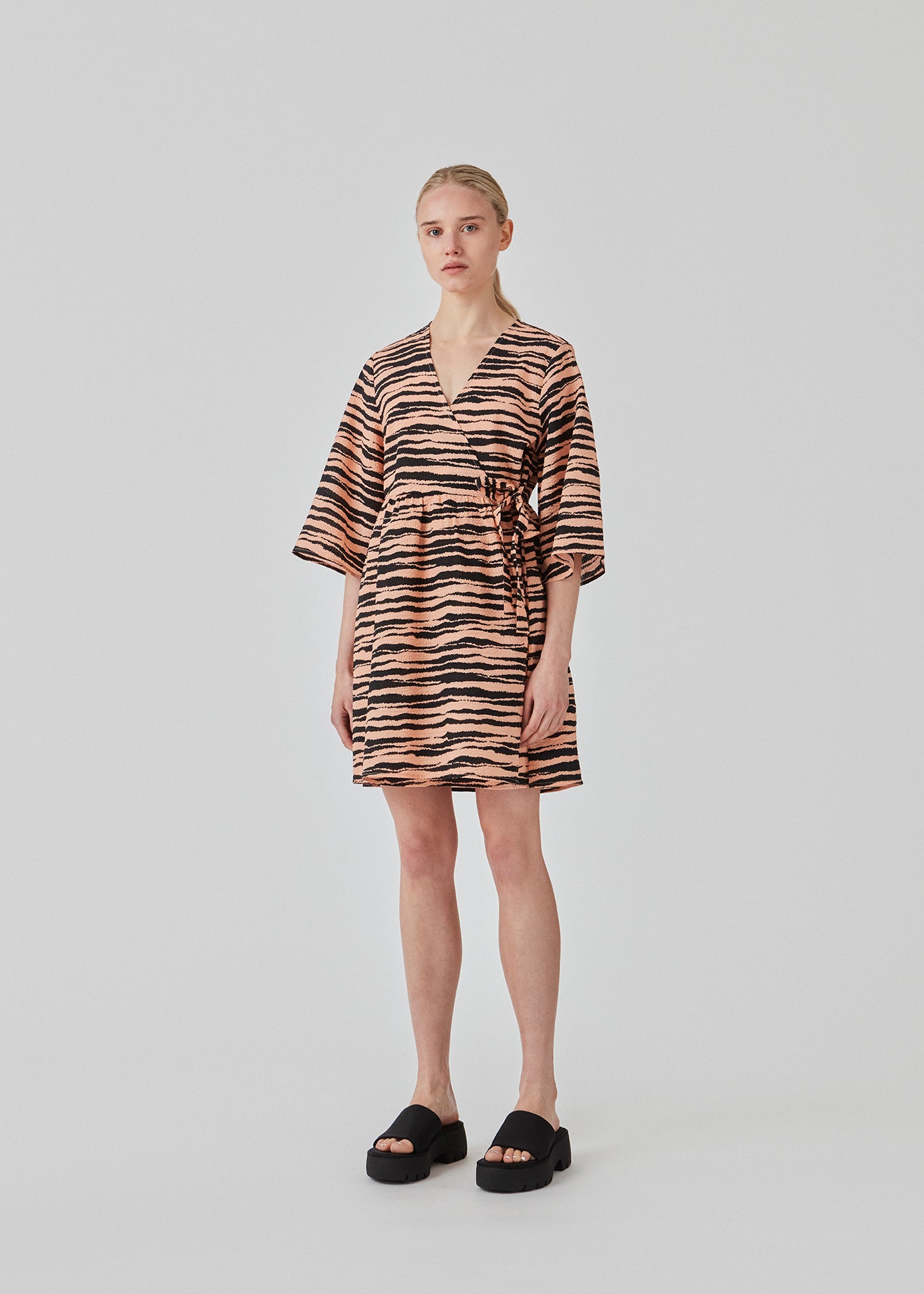 Tiger top wrap dress