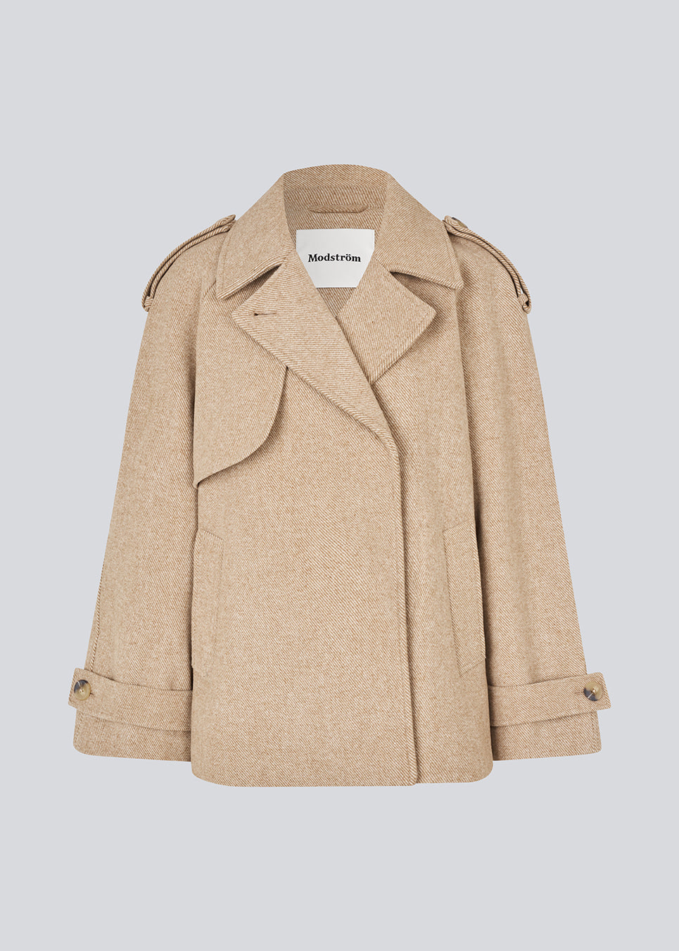 Shop - EsmundMD twill jacket - Beige Twill Melange – Modström COM