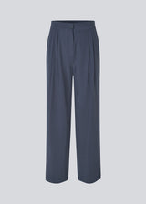FanyaMD pants have a menswear-inspired look with straight, wide legs, a high waist with zip fly and button and elastication in back. Doubble pleat in front and side pockets