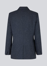Oversized double-breasted blazer with a single visible button. FolaMD blazer is designed in a wool blend with small colored flecks. Part of set, buy the pants here: FolaMD pants. The model is 175 cm and wears a size S/36.