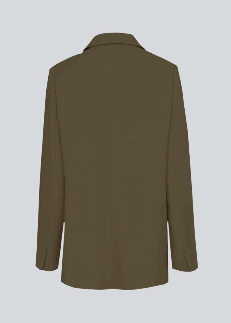 Gale blazer has a classic and elegant design, fulfilled by the beautiful revers collar and a long fit. The blazer is in a green color, and has button closure at the front and a chest pocket at the left side.