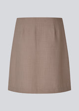 Classic A-line skirt with a short length. GaleMD 2 skirt has a simple design with a hidden zipper at the side seam and a slit in front.