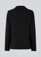 Classic single-breasted blazer in black in a woven quality with collar and notch lapels. GaleMD straight blazer has paspel front pockets and a single button closure. Lined.