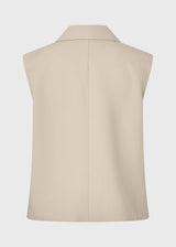 Loose vest with a collar in our classic gale material. Galemd vest is sleeveless and has a front button closure.