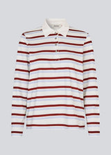 Longsleeved t-shirt made from cotton jersey with stripes. HellenMD LS stripe t-shirt has a relaxed silhouette with wide sleeves and a round neck. The model is 175 cm and wears a size S/36.