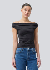 HimaMD off-shoulder top - Black