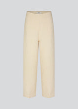 Pants with straight legs in a structured material. HollisMD pants have a medium waist with hidden zipper at one side, and two welt pockets on the back.&nbsp;