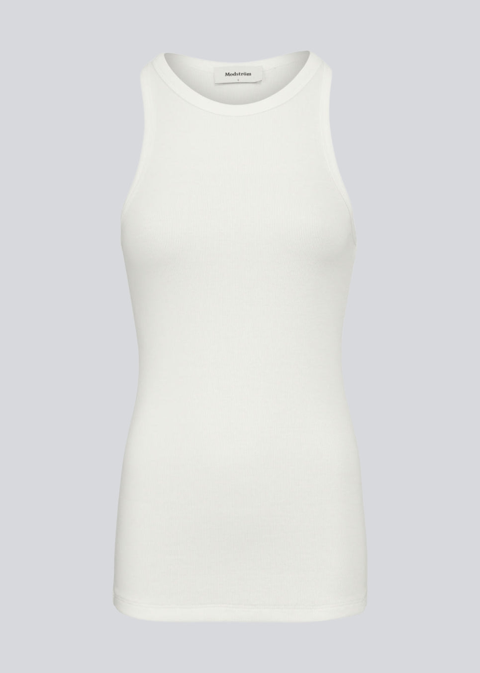Cool basic top in af soft cotton rib. Our Bestseller Igor top Off White has a tight fit with a racer back. The top is perfect for a sporty look. See ALL Igor Top