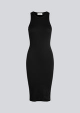 Basic dress in a soft ribbed cotton fabric. IgorMD dress in Black is a slim-fitted style with racer back. Perfect to style for a sporty and relaxed look. The model is 173 cm and wears a size S/36