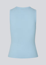 Sleeveless top in ribbed cotton jersey. Igormd tank top has a tight fit and a round neckline. fit with long sleeves.