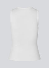 Sleeveless top in ribbed cotton jersey. Igormd tank top has a tight fit and a round neckline. fit with long sleeves.