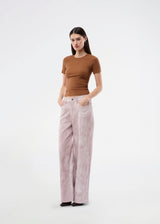 Basic t-shirt in soft cotton rib with stretch. Igormd short t-shirt has a tight fit with short sleeves.