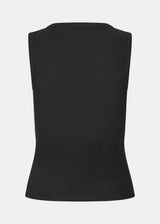 Sleeveless top in ribbed cotton jersey. Igormd tank top has a tight fit and a round neckline. fit with long sleeves. The model is 175 cm and wears a size s/36.