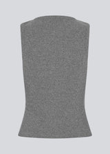 Sleeveless top in ribbed cotton jersey. Igormd tank top has a tight fit and a round neckline. fit with long sleeves. 