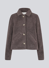 Short jacket in a wool mix. JustyMD short jacket has a loose fit, button closure and to pockets in front.