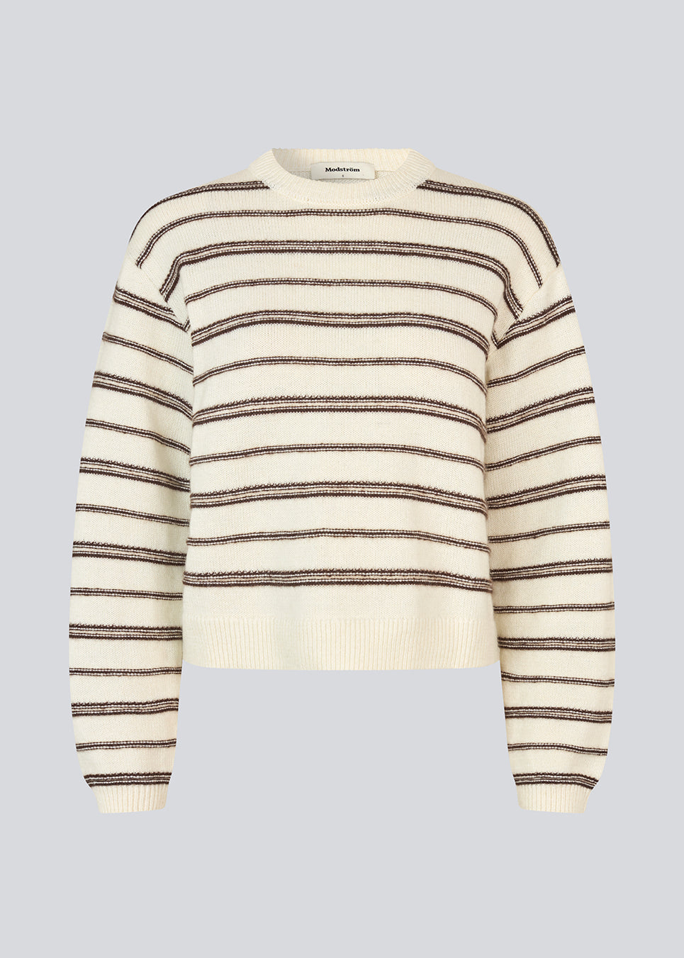 Shop LineusMD stripe o-neck - Soft White Cedar Stripe – Modström COM