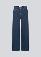 Classic jeans with wide legs and metal studs on the sides. LuccaMD jeans has a zipper, side pockets and two back pockets