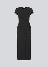 Maxi dress in jersey with a bow detail in the side. MarkMD dress has short sleeves and a slit in the side seam.