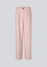 Suit pants with wide legs and an elastic waist. MaxwellMD pants has a medium-highwaist, zipper, side pockets and paspoil pocket in the back