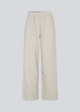Pants with wide legs in 100% cotton. NanikaMD stripe pants has an elastisk waistband and sidepockets.