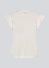 Short-sleeved white t-shirt in 100% organic cotton. NeomaMD t-shirt has a v-neck and a loose fit.