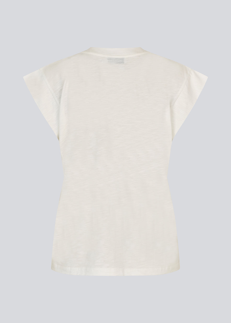 Short-sleeved white t-shirt in 100% organic cotton. NeomaMD t-shirt has a v-neck and a loose fit.