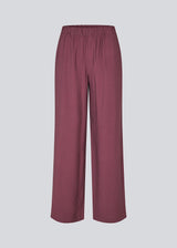 Wide pants in EcoVero viscose. NickiMD pants has an elastic waistband and sidepockets.