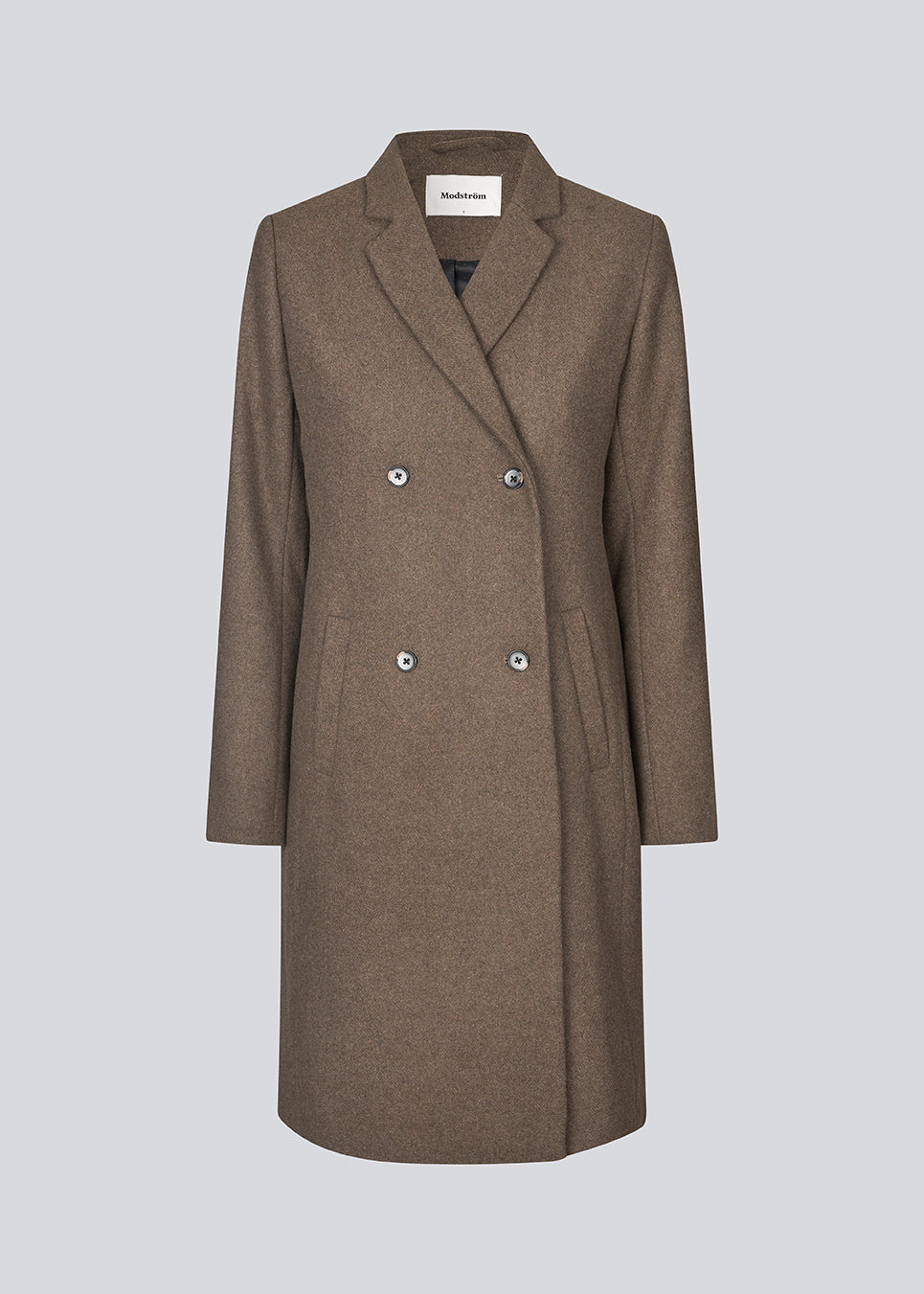 Shop Odelia coat Espresso Melange Modstrom COM