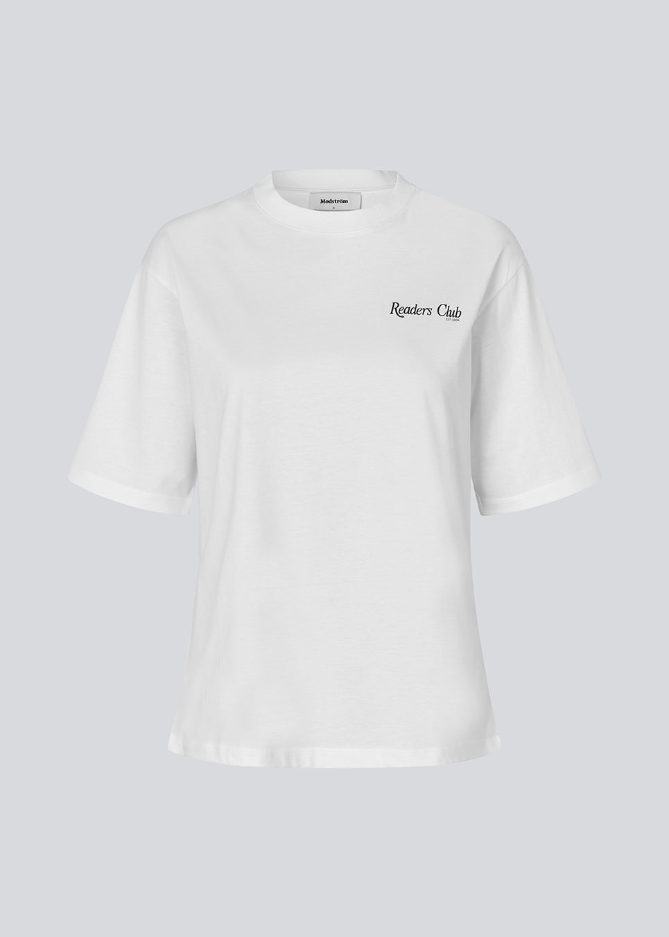 Loose T-shirt with print in 100% cotton. Pipemd t-shirt has an oversized fit and a round neckline. The model is 175 cm and wears a size s/36.