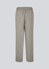 Straight-leg trousers with a tie belt. Popemd pants have an elastic waistband and side pockets. The model is 175 cm and wears a size S/36.