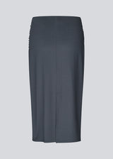 Midi skirt in recycled polyester. The Richardmd skirt is a fitted midi skirt with soft draping and a gold buckle detail at the front – effortlessly simple and feminine.