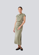 Tailormd dress - Moss Gray