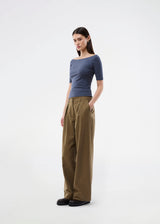 Tansy top has a simple look with a wide neckline at front and back and narrow sleeves. The top is slim fit without being tight.