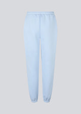 Sweatpants in light blue/baby blue with logo in a cotton mixture. TiaMD pants has sidepockets, tieband and an elastic in the bottom and waist. 