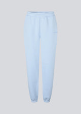 Sweatpants in light blue/baby blue with logo in a cotton mixture. TiaMD pants has sidepockets, tieband and an elastic in the bottom and waist. 