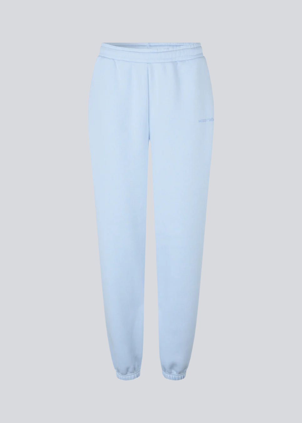 Sweatpants in light blue/baby blue with logo in a cotton mixture. TiaMD pants has sidepockets, tieband and an elastic in the bottom and waist. 
