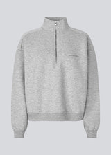 Sweatshirt with logo made in a cotton mixture. TiaMD sweat has a high neck with a zipper and ribbing at the sleeves.